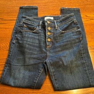 Loft curvy high waist skinny jeans size 26/2 #13